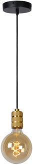 JOVA - Hanglamp - Ø 4,6 cm - 1xE27 - Mat Goud / Messing