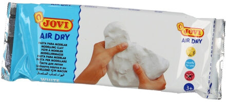 Jovi Zelfdrogende kinder klei - wit - 500 gram - Boetseerklei