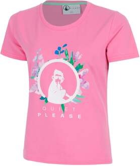 Joy Flower Logo T-shirt Dames-pink, wit roze - XS,S,M,L,XL,XXL