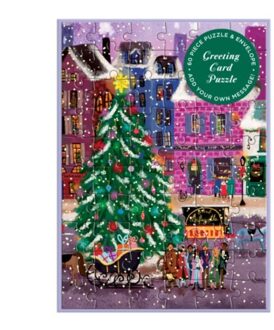 Joy Laforme Christmas Square Greeting Card Puzzle - Galison
