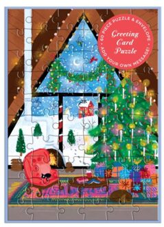 Joy Laforme Cozy Cabin Greeting Card Puzzle - Galison