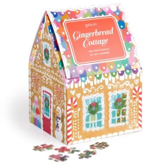 Joy Laforme Gingerbread Cottage 500 Piece Puzzle In A House - Galison
