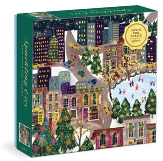 Joy Laforme Sparkling City 1000 Piece Foil Puzzle In A Square Box -  Galison (ISBN: 9780735376410)