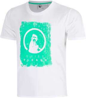 Joy Scraped T-shirt Jongens-wit, blauw - 140