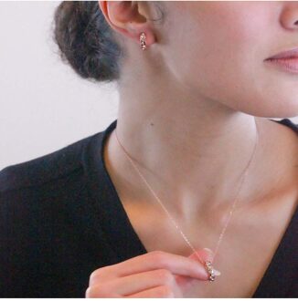 Joy sets - Oostenrijks kristal Wit en roségoud - One Size