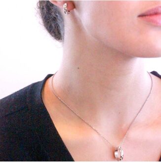 Joy sets - Oostenrijks kristal Wit Zilver - One Size