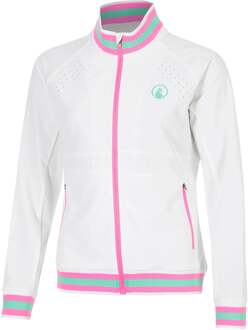 Joy Tipping Trainingsjack Dames wit - XXL