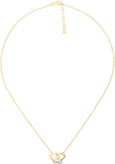 'Joya' Dames 925 Sterling Zilveren Ketting met Hanger - Goud ZH-7088/1