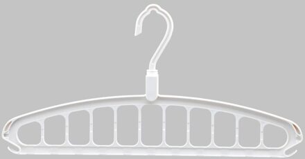 Joybos 6Pcs Multifunctionele Kledingrek Opslag Slaapzaal Huishouden Garderobe Regeling Rek Babykleertjes Rack Drogen Hanger wit