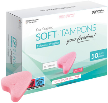 Joydivision Zachte Tampons Mini - 50 Stuks