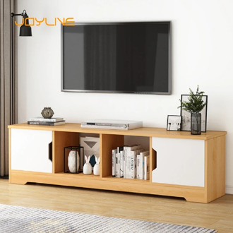 JOYLIVE European Wood Table Living Room Furniture Tv Stand Entertainment Center Computer Monitor