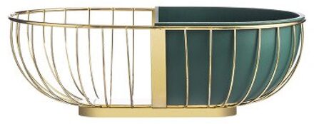 Joylove Huis Keuken Woonkamer Creatieve Lensbare Mand Fruitschaal Nordic Light Luxe Iron Art Fruit Mand gouden