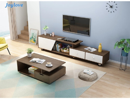 JOYLOVE Nordic TV Cabinet Coffee Table Combination Modern Minimalist Living Room Bedroom Small Floor Cabinet New Chinese Simple