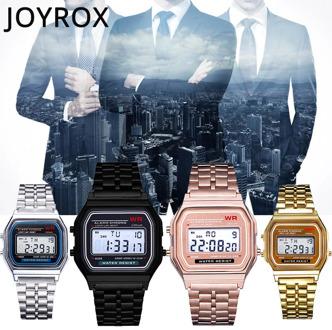 JOYROX 2020 Men Watches Luxury Rose Gold Watch Women Men Business Clock Multifunction LED Sports Digital Men erkek Reloj Relogio
