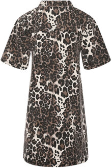 Jozie-jurk in bruin - S