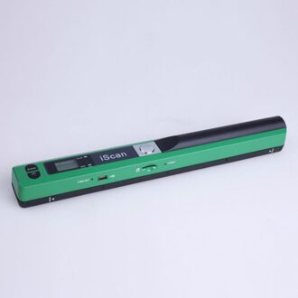 Jpeg/Pdf-formaat Handheld Compact 900Dpi Lcd-scherm Portable Pen Type High Speed Usb 2.0 Mini Document Scanner groen