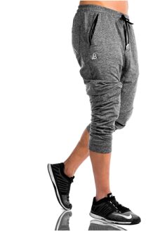 JS1722J-Workout Fitness Mannen Korte Mouw T-shirt Mannen Thermische Spier Bodybuilding Slijtage Compressie Elastische Slim Oefening Kleding M / Grijs