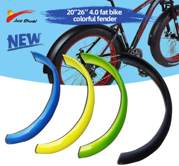 JS4.0 fat tire Bike Fender Set for 20inch 4.0 Snow Beach Bicycle Mudguards Bicycle Accessories MTB Bike Part Fat Bike Mud Guards