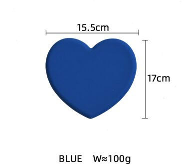 Jswork Nordic Liefde Leuke Siliconen Matten Onderzetters Cup Gerechten Tafel Pad Placemats Bakvormen Servies Keuken Accessoires Blauw