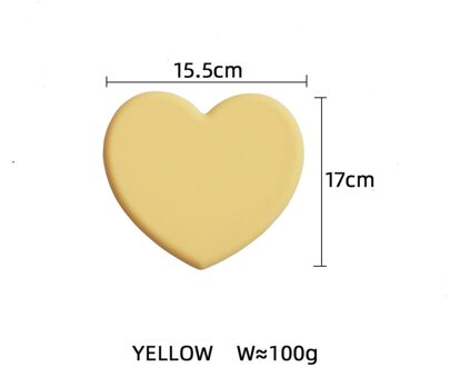 Jswork Nordic Liefde Leuke Siliconen Matten Onderzetters Cup Gerechten Tafel Pad Placemats Bakvormen Servies Keuken Accessoires geel