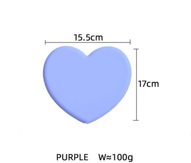 Jswork Nordic Liefde Leuke Siliconen Matten Onderzetters Cup Gerechten Tafel Pad Placemats Bakvormen Servies Keuken Accessoires Paars