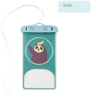 Jswork Telefoon Case Waterdichte Tas Voor Mobiele Iphone Xiaomi Huawei Samsung Cover Pvc SLOTH