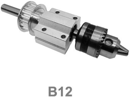 Jto/B10/B12/B16 Boorkop Set Snijden Elektrische Boor Geen Power Spindel Montage Diy Houtbewerking Snijden slijpen Accessoires B12-1