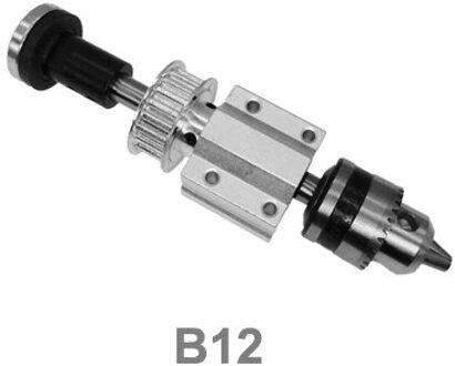 Jto/B10/B12/B16 Boorkop Set Snijden Elektrische Boor Geen Power Spindel Montage Diy Houtbewerking Snijden slijpen Accessoires B12-2