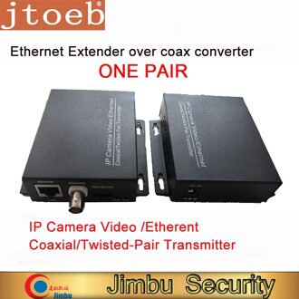 Jtoeb Een Paar Ethernet Extender Over Coax Converter 2Km Voor Ip Camera Video / Ethernrt Coaxiale/Twisted-paar T