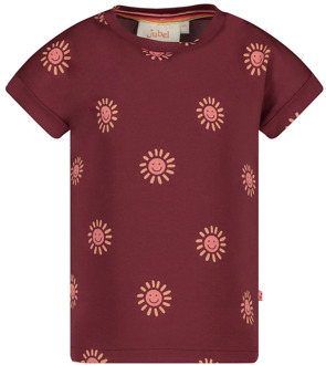 Jubel meisjes t-shirt Bordeaux - 104