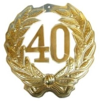 Jubileumkrans 40 jaar thema feestartikelen versiering - jubileum/getrouwd