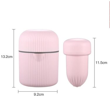 Juicer Handleiding Eenvoudige Sap Cup Huishoudelijke Oranje Citroensap Fruit Handleiding Knijper Draagbare Mini Citrus Cup roze