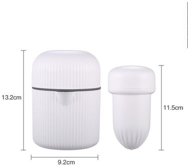 Juicer Handleiding Eenvoudige Sap Cup Huishoudelijke Oranje Citroensap Fruit Handleiding Knijper Draagbare Mini Citrus Cup wit