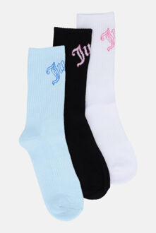 Juicy Couture Manon 3 pack socks with logo Veelkleurig - One size