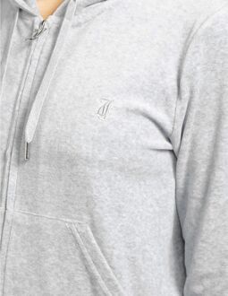 Juicy Couture Vrouwen Juicy Couture Velours Volledige Rits Trainingsjack in Zilver