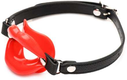Juicy Lips - Siliconen Open Mond Gag - Rood - Juicy Lips - Siliconen Open Mond Gag - Rood