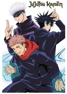 Jujutsu Kaisen Trio Unisex T-Shirt - White - XS Wit