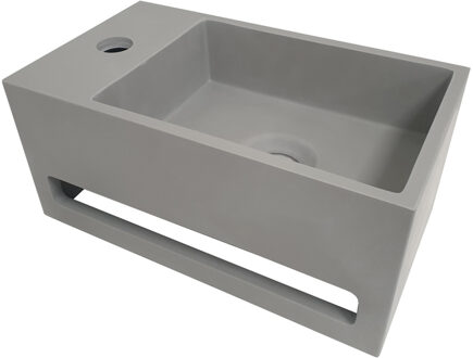 Julia fontein Solid Surface 35 x 20 x 16 cm betonlook links