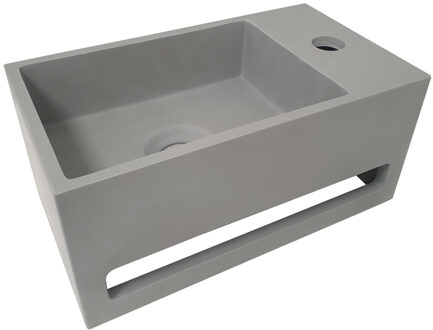 Julia fontein Solid Surface 35 x 20 x 16 cm betonlook rechts