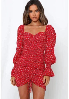 Julia jurk | rood - 36