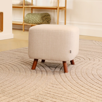 Julia poef beige - 44 x 44 cm