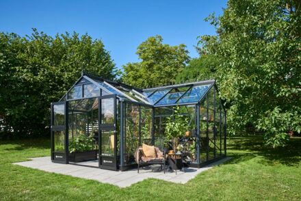 Juliana Orangeri - Tuinkas - Antracietgrijs - Veiligheidsglas