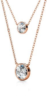 Juliet hangers - roségoud en kristal