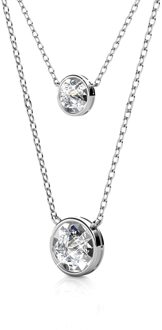 Juliet hangers - Zilver en kristal - One Size