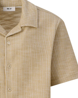 Julio casual shirt short sleeve - maat L Beige