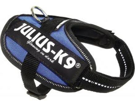 Julius K9 hondentuigje Powerharnas 35/43 cm nylon zwart/blauw