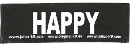 Julius K9 Tekstlabel – Happy klein