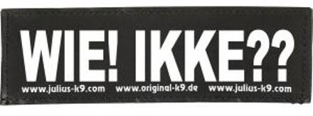 Julius-K9 tekstlabel Wie! Ikke?? 11 x 3 cm