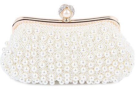 July's Lied Vrouwen Kraal Bag Pearl White Shell Messenger Bags Luxe Kraal Handtas Avond Clutch Bag Voor Bruid/Bruidsmeisje