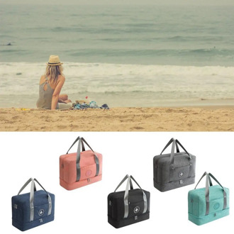 JULY'S SONG Travel Bag Waterproof Large Capacity Multifunctional Dry Wet Separation Storage Handbag Bag Travel Duffle Bag